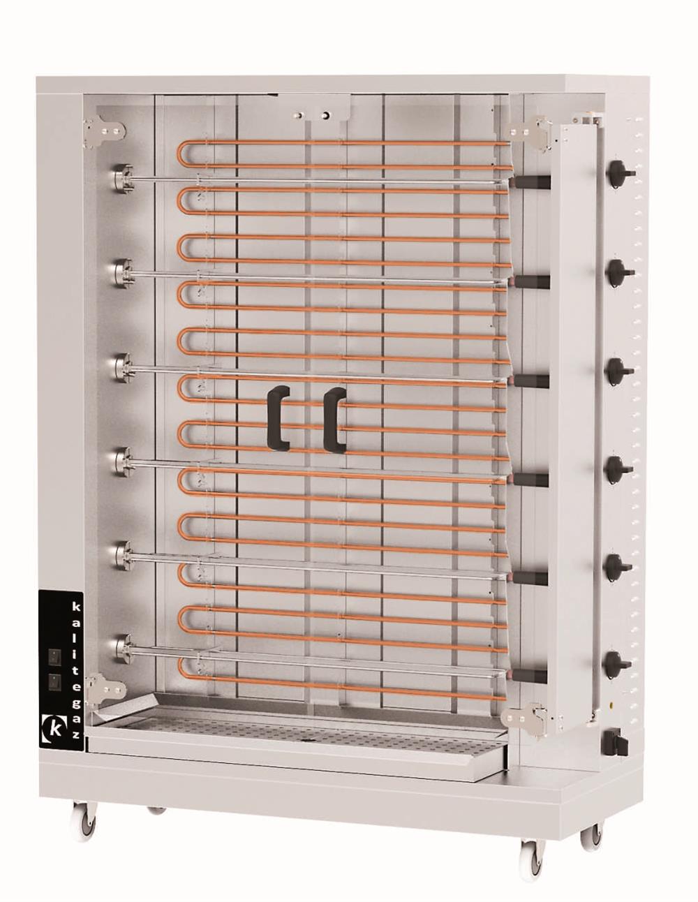 Kalitegaz 6 Şiş Piliç Çevirme Makinesi, Elektrikli, 1150x550x1520 mm