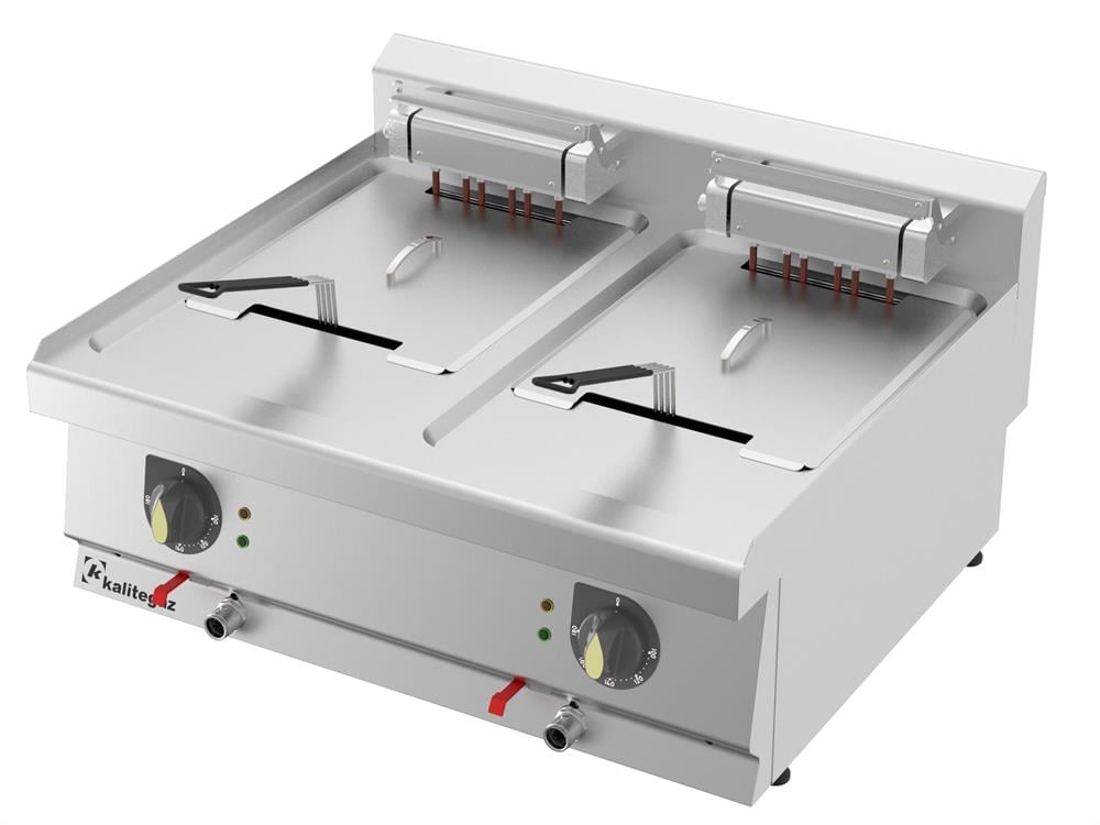 Kalitegaz Fritöz Elektrikli 13 + 13 lt  800 x 700 x 290 mm
