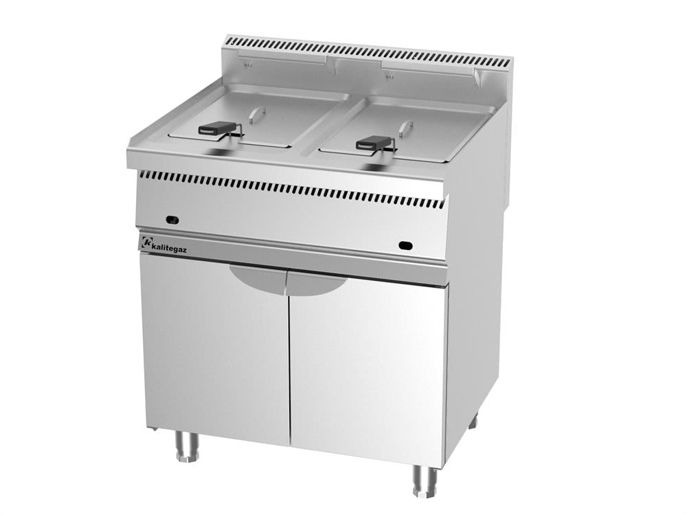 Kalitegaz Fritöz Mono Blok Gazlı 23+23 lt  800 x 700 x 900 mm