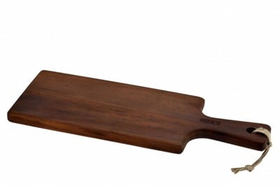 Lava Döküm   Ahşap et ve kesme tahtası, Özel Şekil. Iroko ağacı. Ölçü 16x46cm.