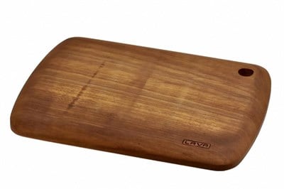 Lava Döküm   Ahşap kesme tahtası, Iroko ağacı. Dikdörtgen. Ölçü 23x31cm.