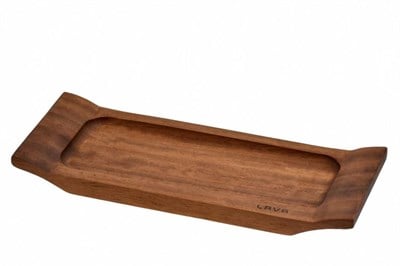 Lava Döküm   Ahşap Servis Tepsisi, Iroko ağacı.  Ölçü 14x36cm.