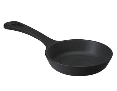 Lava Döküm   Yuvarlak Saplı Tava. Çap12cm.