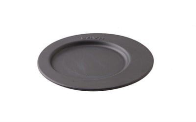 Lava Döküm   Yuvarlak Servis Tabağı. Siyah Renk. Çap24cm.