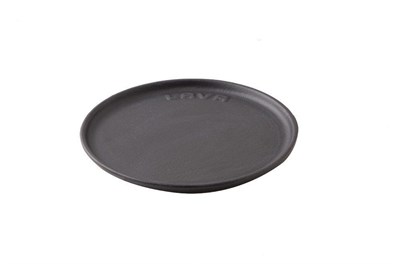 Lava Döküm   Yuvarlak Servis Tabağı. Siyah Renk. Çap17cm.