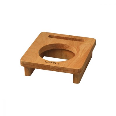 Lava Döküm  Ahşap Stand.  Çap10cm. Mini Yuvarlak Tencereye uygun.