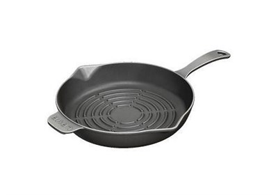 Lava Döküm  Yuvarlak Izgara Tava, Metal Kulplu. Çap28cm.