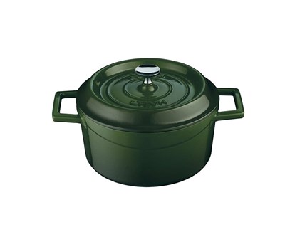 Lava Döküm  Yuvarlak Tencere. Çap18cm.