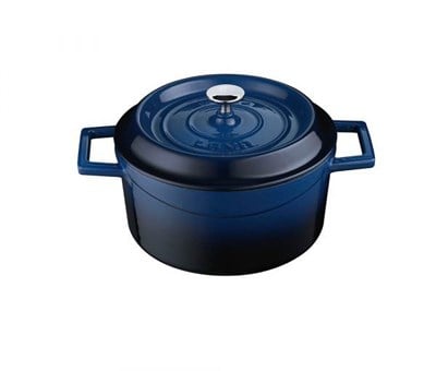 Lava Döküm  Yuvarlak Tencere. Çap24cm.