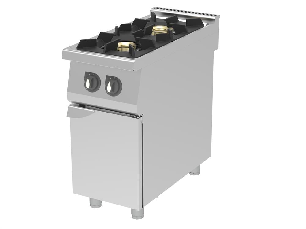 Mono Blok Tek Kapılı Gazlı Ocak (2x11kW)  400 x 900 x 900mm