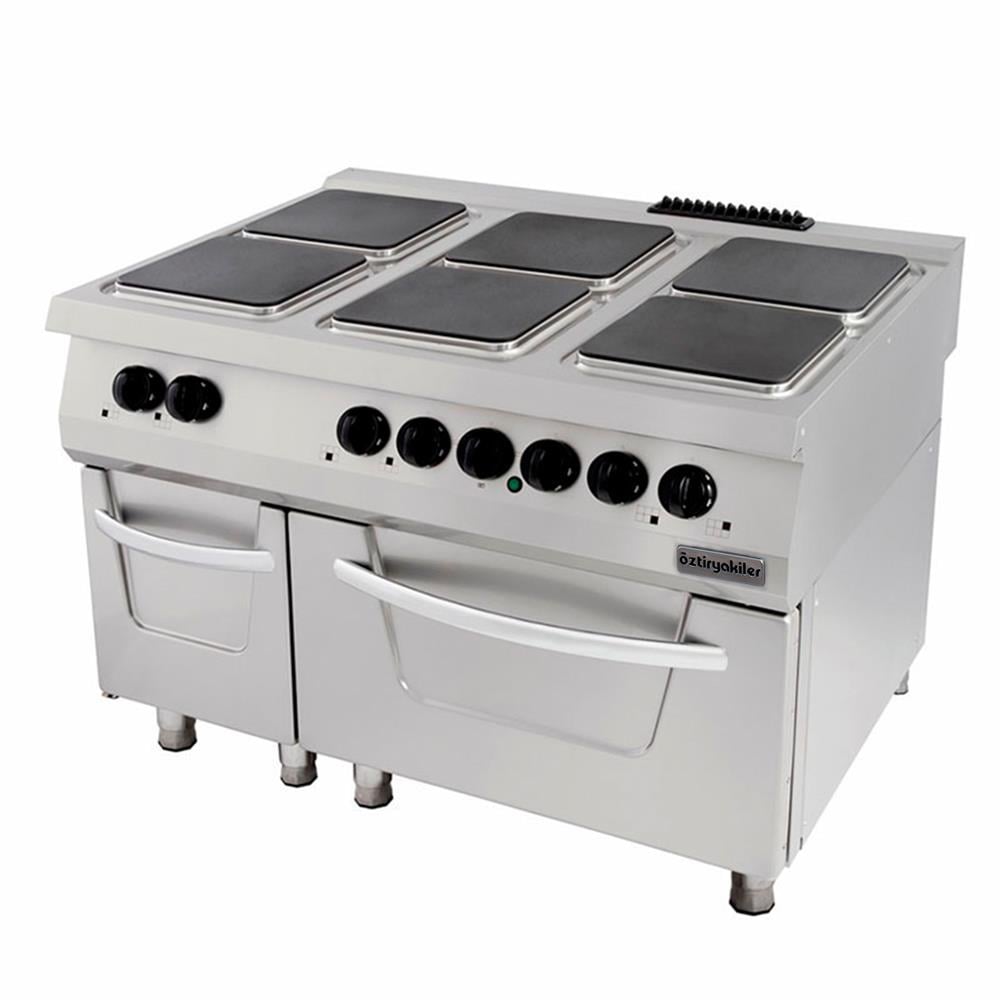 ÖZTİRYAKİLER KUZİNE FIRINLI ELEKTRİKLİ 6 KARE PLATE 120*90*85