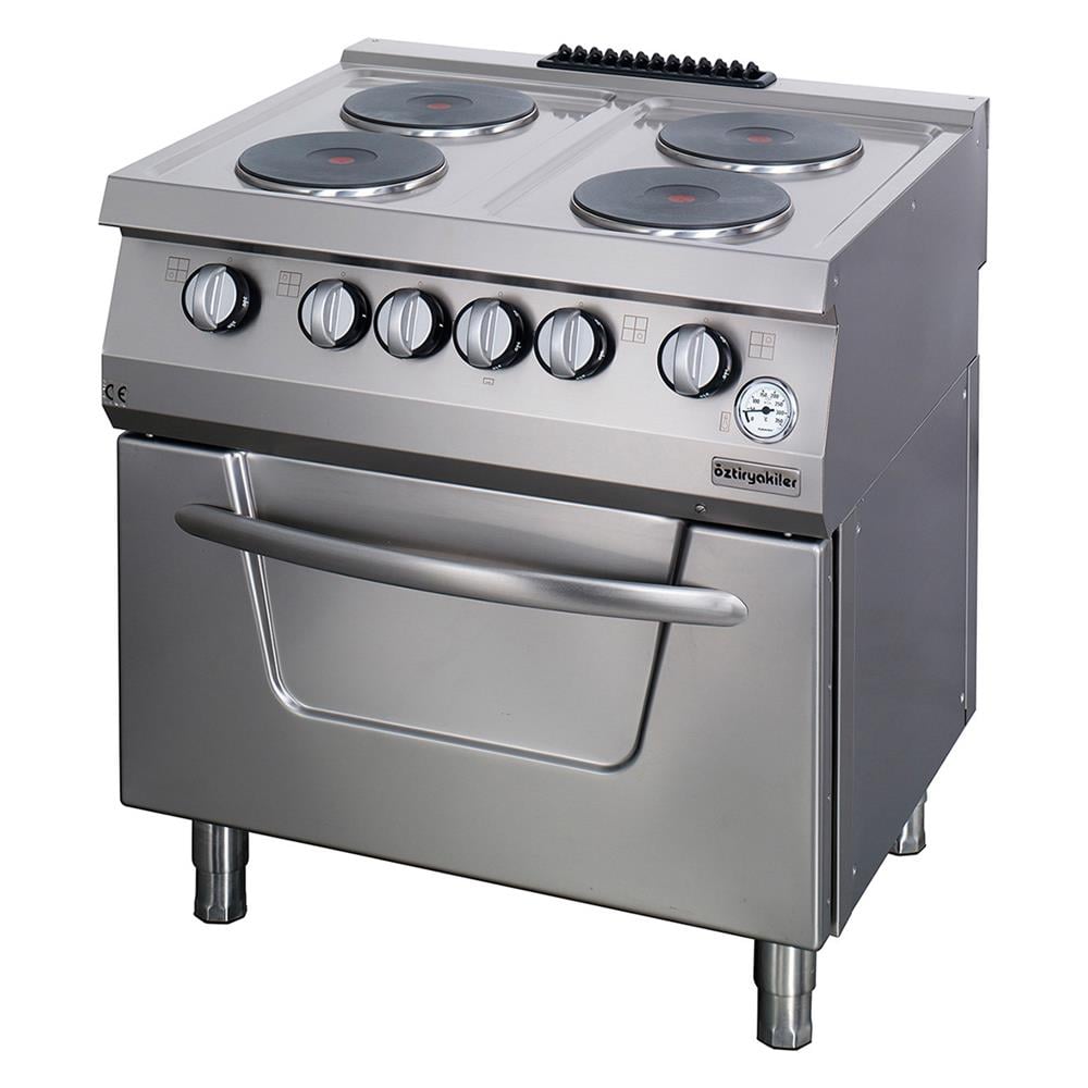ÖZTİRYAKİLER KUZİNE FIRINLI ELEKTRİKLİ 4 YUV.BÜYÜK PLATE 80*70*85