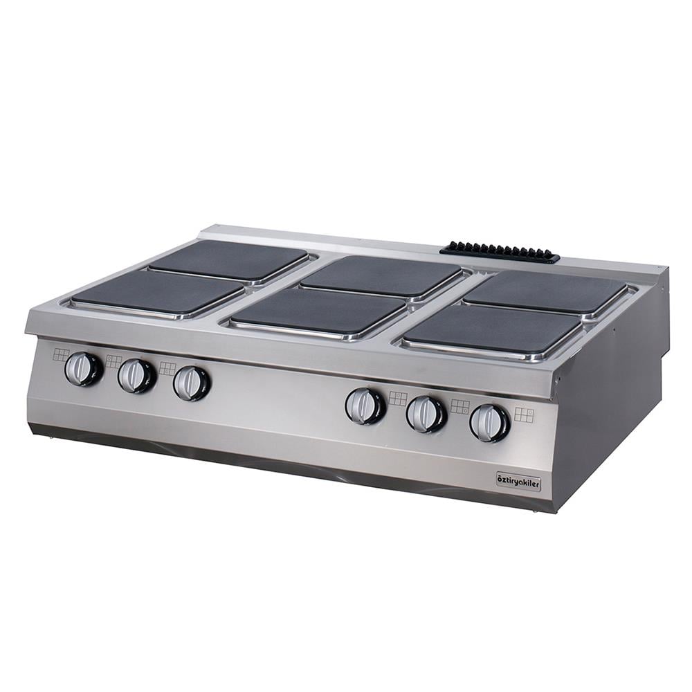 ÖZTİRYAKİLER SET ÜSTÜ ALTILI OCAK ELEKTRİKLİ 120*90*30