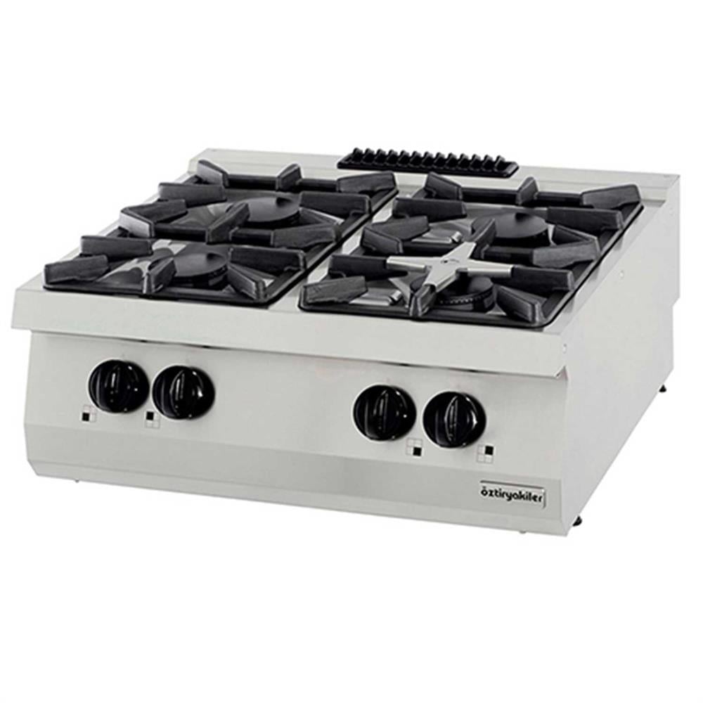 ÖZTİRYAKİLER SET ÜSTÜ DÖRTLÜ OCAK GAZLI 80*70*30 (LS)-4x7,5kW