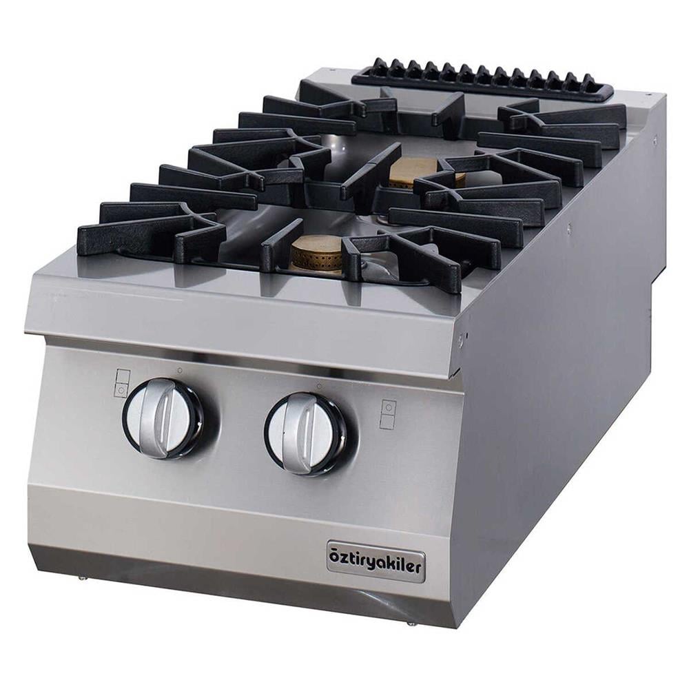 ÖZTİRYAKİLER SET ÜSTÜ İKİLİ OCAK GAZLI 40*70*30 (LS) -2x7,5 kW