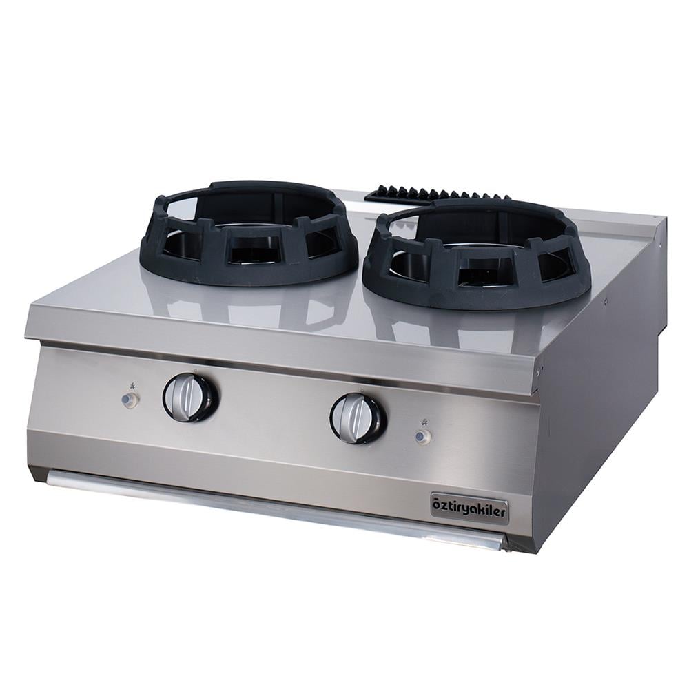 ÖZTİRYAKİLER SET ÜSTÜ WOK OCAK İKİLİ GAZLI 80*90*30-28 kW