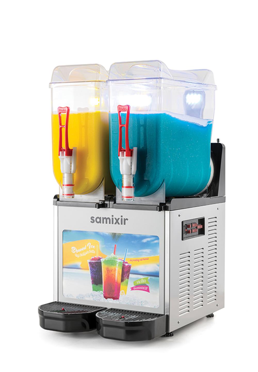 Samixir Ice Slush 12+12 L Twin  Allure Buzlu İçecek Dispenseri Inox
