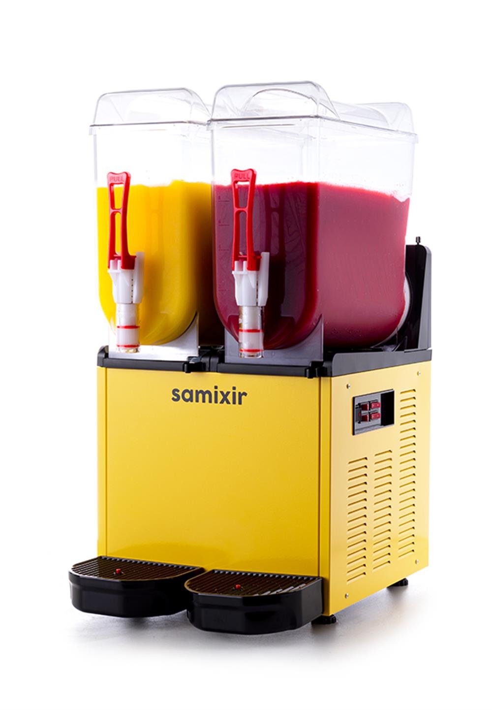 Samixir Ice Slush 12+12 L Twin Buzlu İçecek Dispenseri Siyah