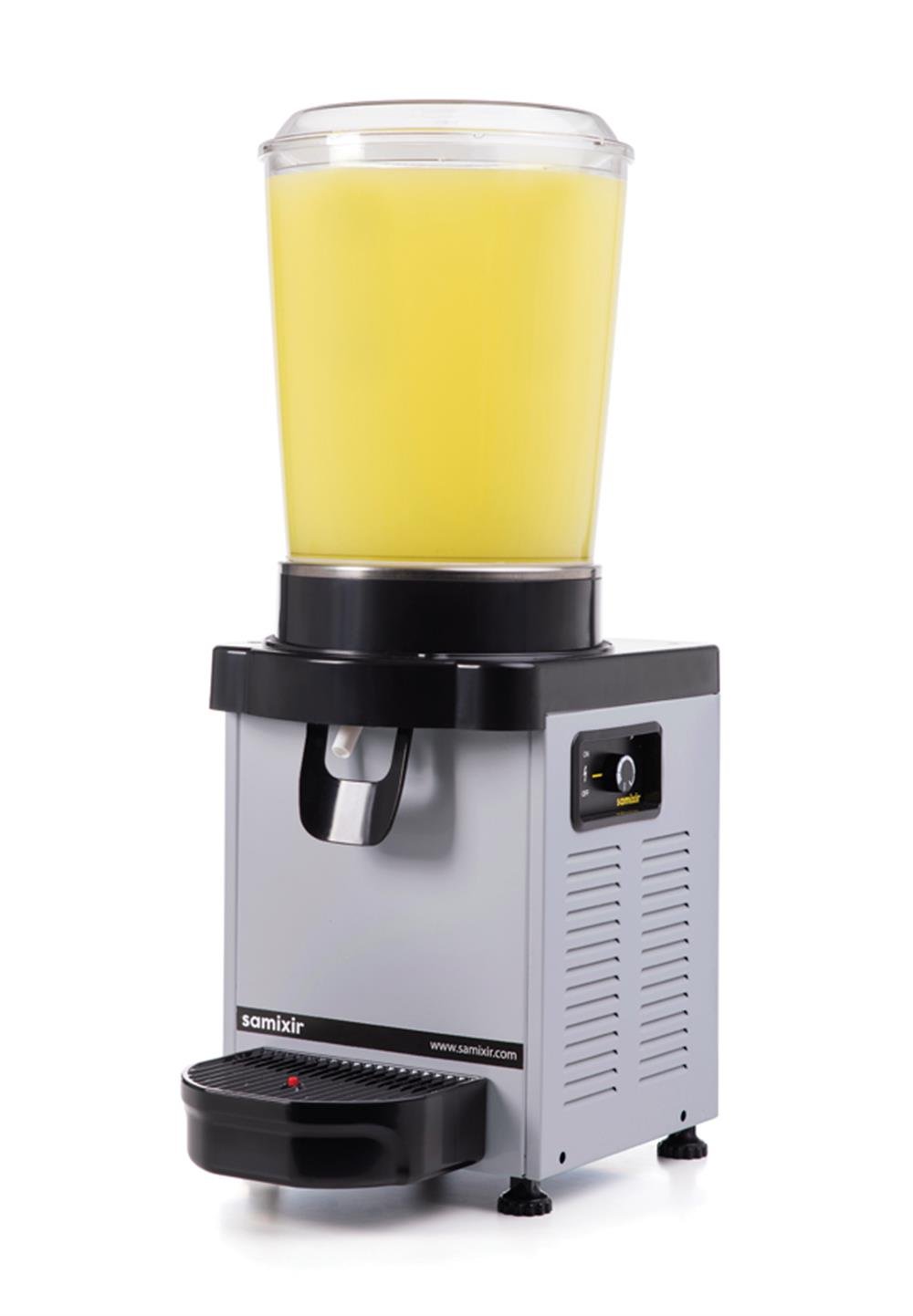 Samixir Panoramik Karıştırıcılı 10 L Soğuk İçecek Dispenseri Anolog Inox