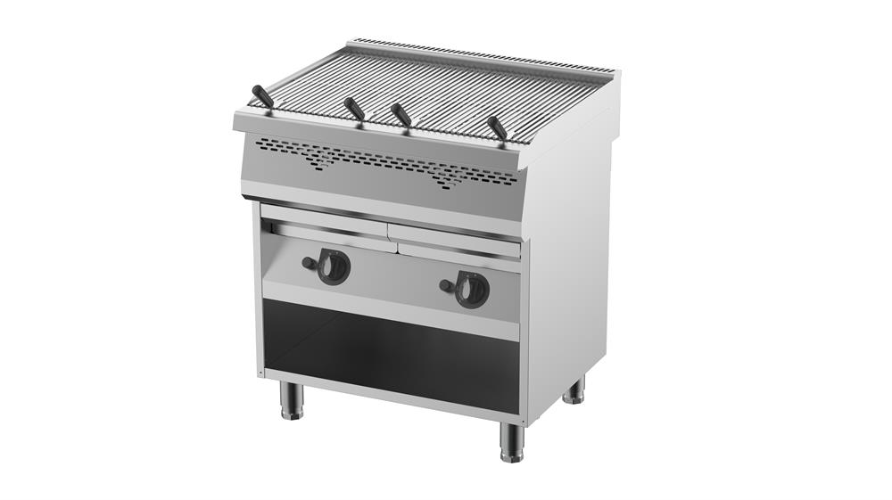 Sulu Izgara, Mono Blok, Gazlı, T Model  800 x 900 x 900 mm