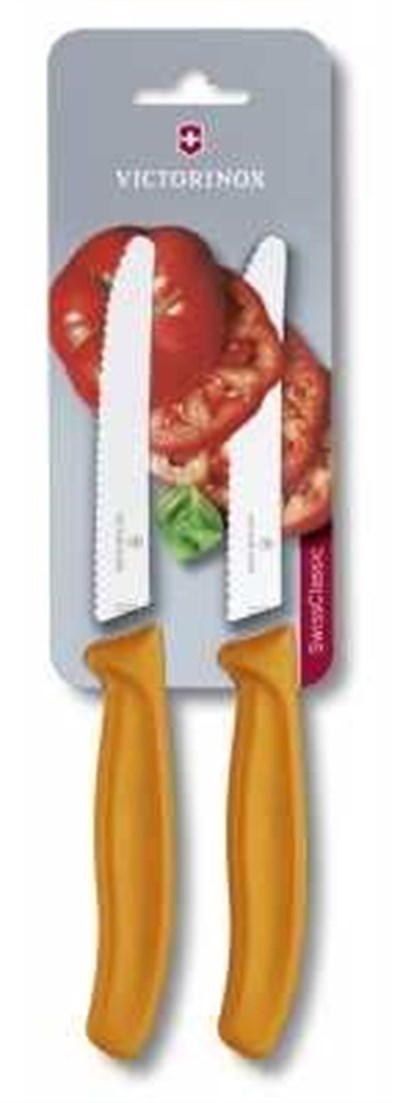 Victorinox Soyma Bıçağı 10 cmTestTuruncu2li Blister Vt 6 7836 L119B