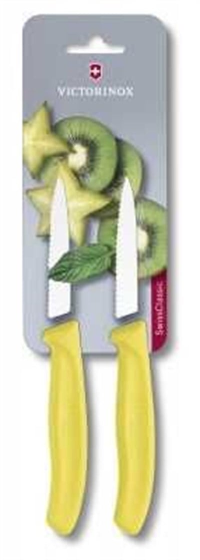 Victorinox Soyma Bıçağı 8 cm Test Sc Sarı 2 li Blister Vt 6 7636 L118B