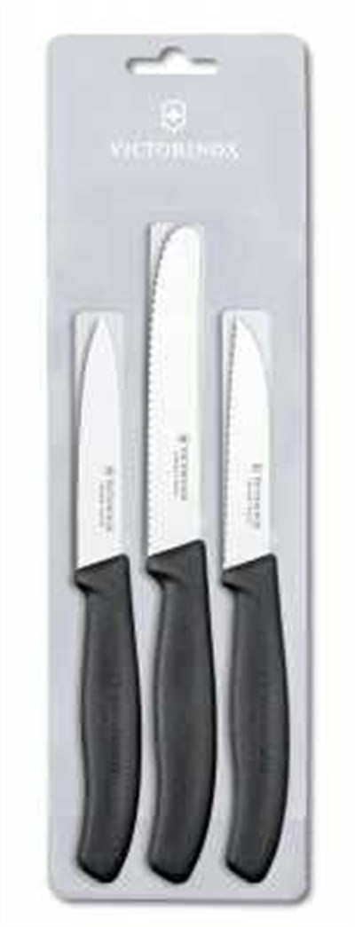 Victorinox Soyma Bıçak Seti Swiss Classic3 ad Siyah Vt 6 7113 3