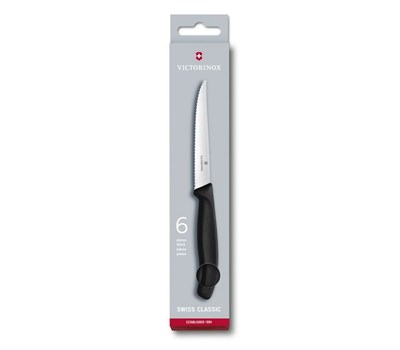 Victorinox Swiss Classic Biftek Bıçak Set 6lı Siyah Blst Vt 6 7233 6