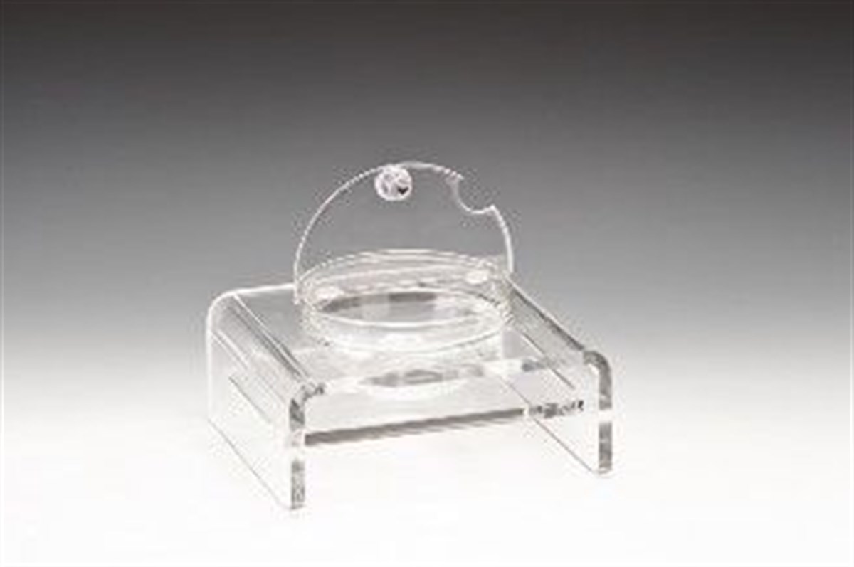 Zicco 1 li Cam Kaseli Kapaklı Kalın Akrilik Teşhir Standı 21*19 cm R 14 cm