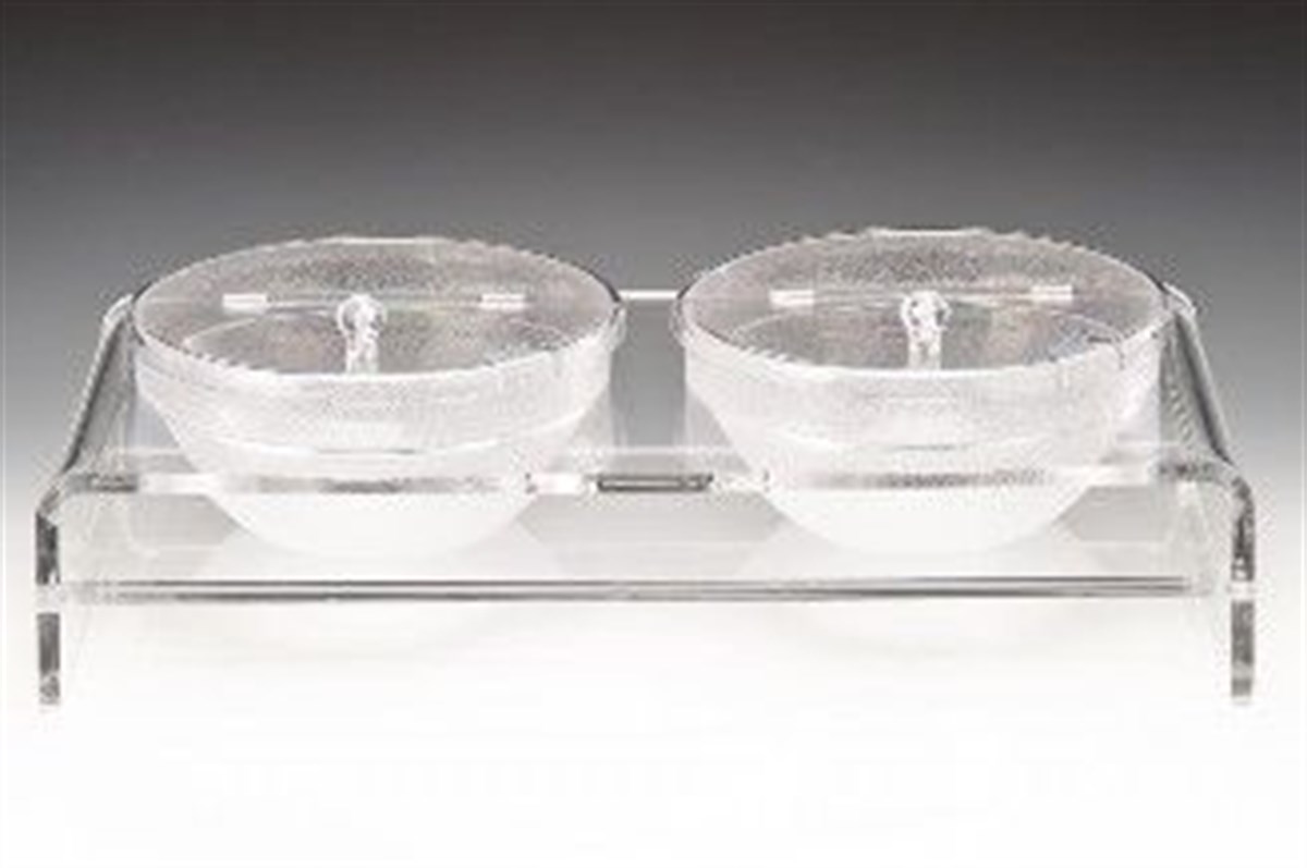 Zicco 2 li 23 cm Polycarbonat Kaseli Kalın Teşhir Standı 23*56*29 cm