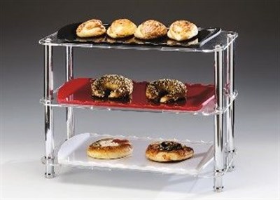 Zicco 3 Katlı Akrilik Melamin Teşhir Stand K 2055 26*49*H 39 cm