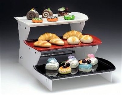 Zicco 3 Katlı Merdiven Model Teşhir Standı Melamin Tepsili 60*36*H 275 cm