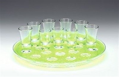 Zicco 34 cm Yuvarlak Polycarbonat Tepsili 21 li Şat Servisi