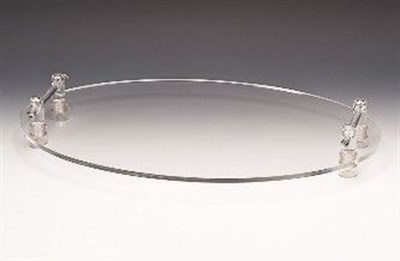 Zicco 60x40 Akrilik Kulplu Teşhir Standı Oval 60x40 cm