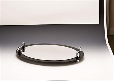 Zicco 60x40 Aynalı Kulplu Teşhir Standı Oval 60x40 cm