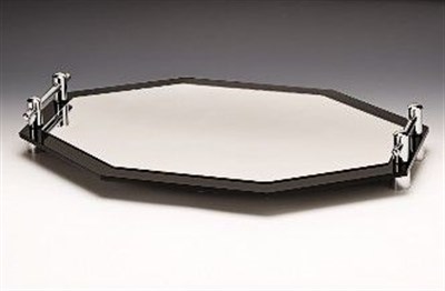 Zicco 60x40 Aynalı Kulplu Teşhir Standı Sekizgen 60x40 cm