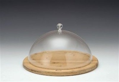 Zicco Ahşap Altlı Fanus 30 cm R 30 cm