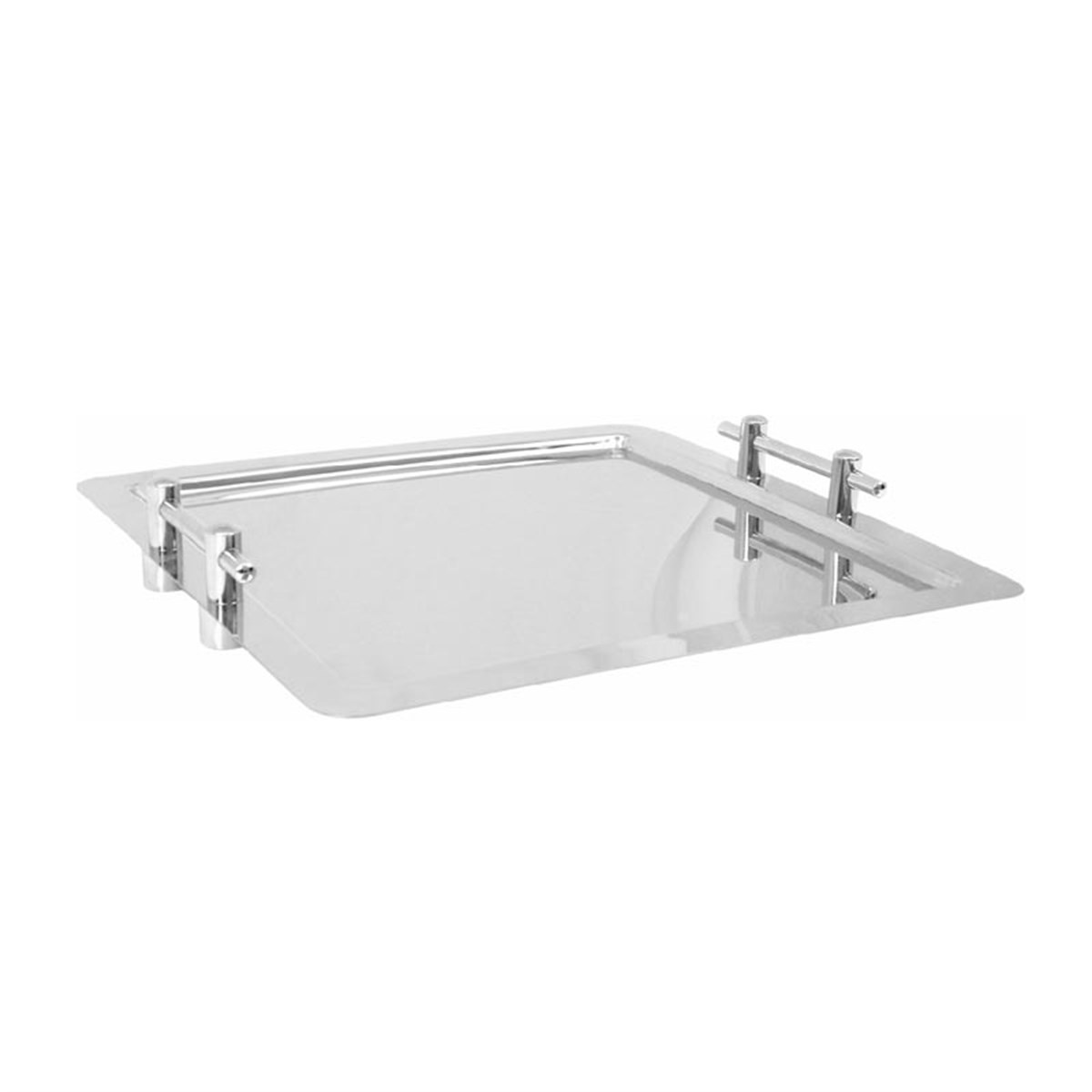 Zicco Çelik Kare Kulplu Servis Tepsi 46*46 cm