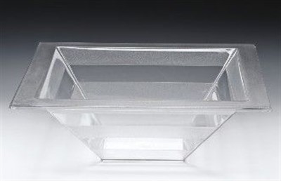 Zicco Derin Polycarbonat Teşhir Kase Kare 445*445*H 155 cm