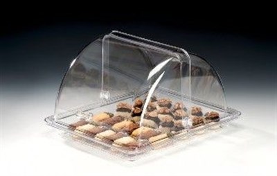 Zicco Komple Polycarbonat Rolltop Kapaklı Fanus Gn1 2 28*34*H 21 cm