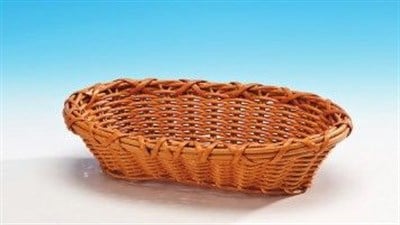 Zicco Küçük Oval Plastik Sepet Koyu 18*23 cm H 7 cm