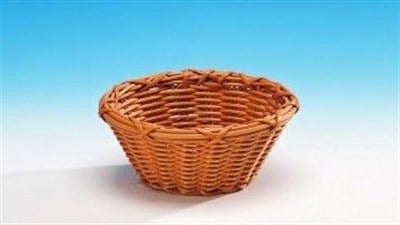 Zicco Küçük Yuvarlak Plastik Sepet Koyu 20 cm H 9 cm