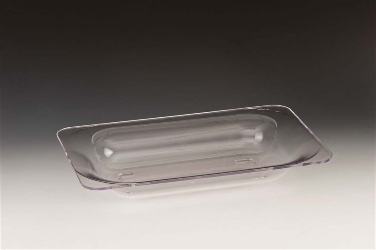 Zicco Polycarbonat Dikdörtgen Model Teşhir Tabak Şef Siy Bey 40*26*65 cm