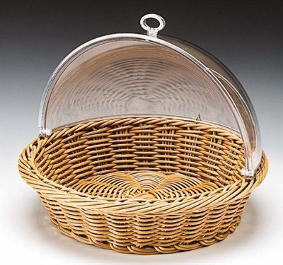Zicco Polycarbonat KapaklıSepetli Fanus R 41 cm R 41 H 11 cm