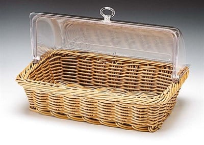 Zicco Polycarbonat KapaklıSepetli Fanus 44x30 cm 44*29*H 11 cm