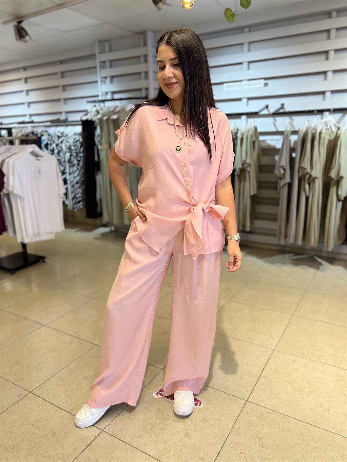 Bağlamalı Tensel Takım Pembe