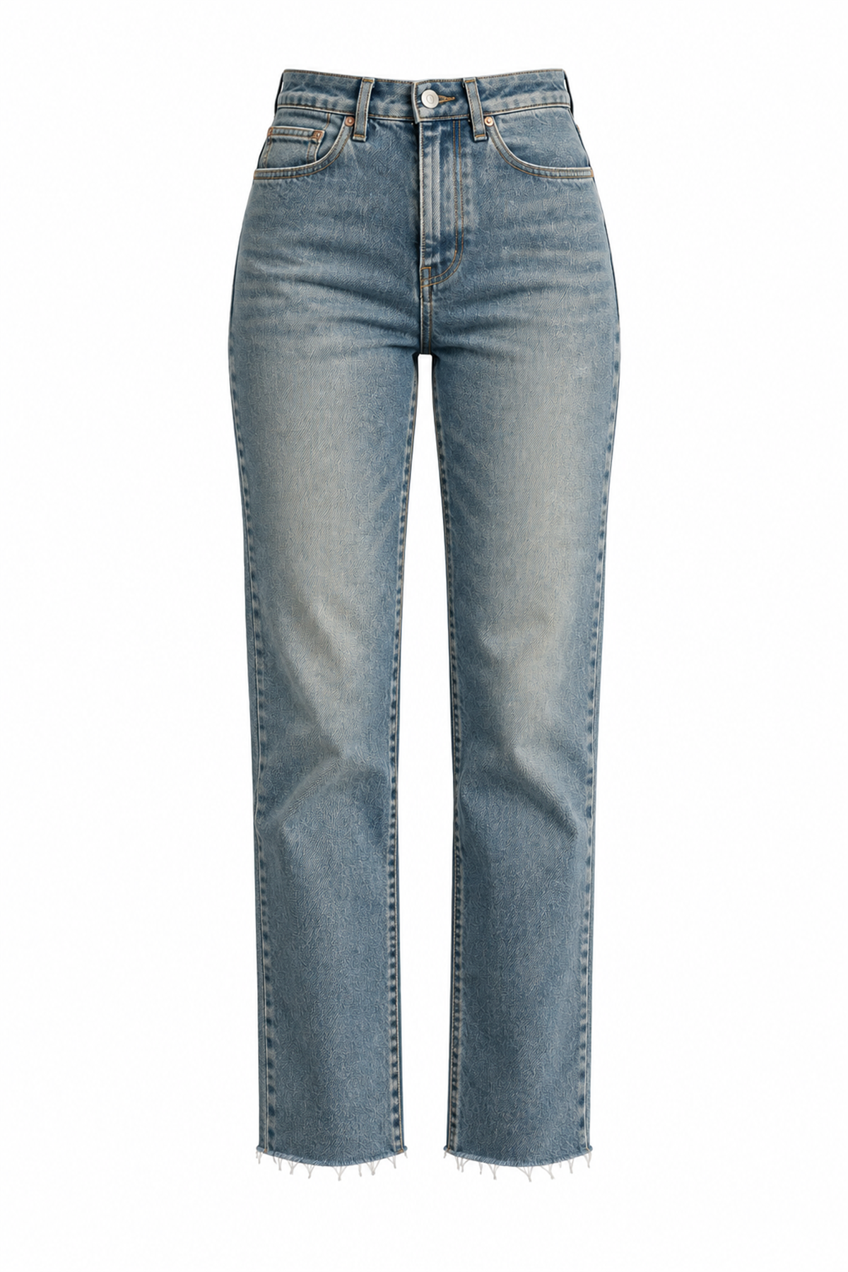 Paça Kesik Boyfit Denim Pantolon Tint