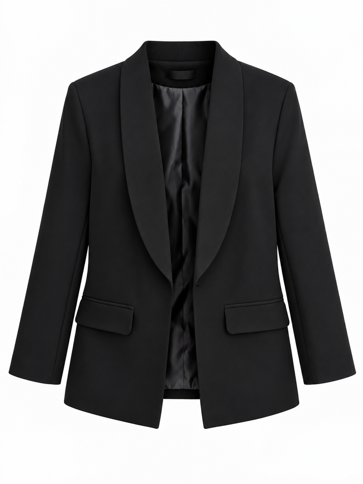 Şal Yaka Blazer Ceket Siyah