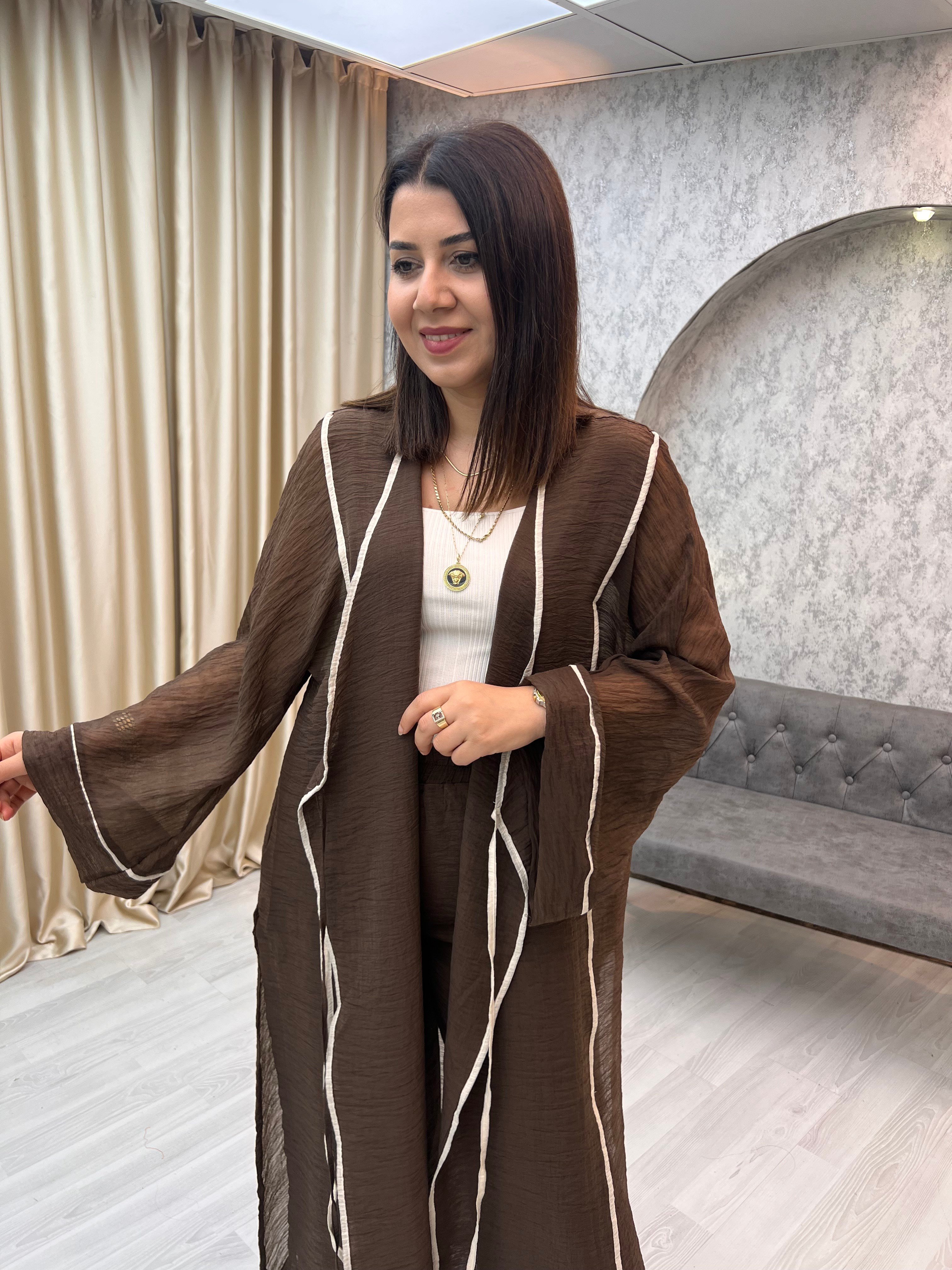 Biye Detay Takım Kahverengi