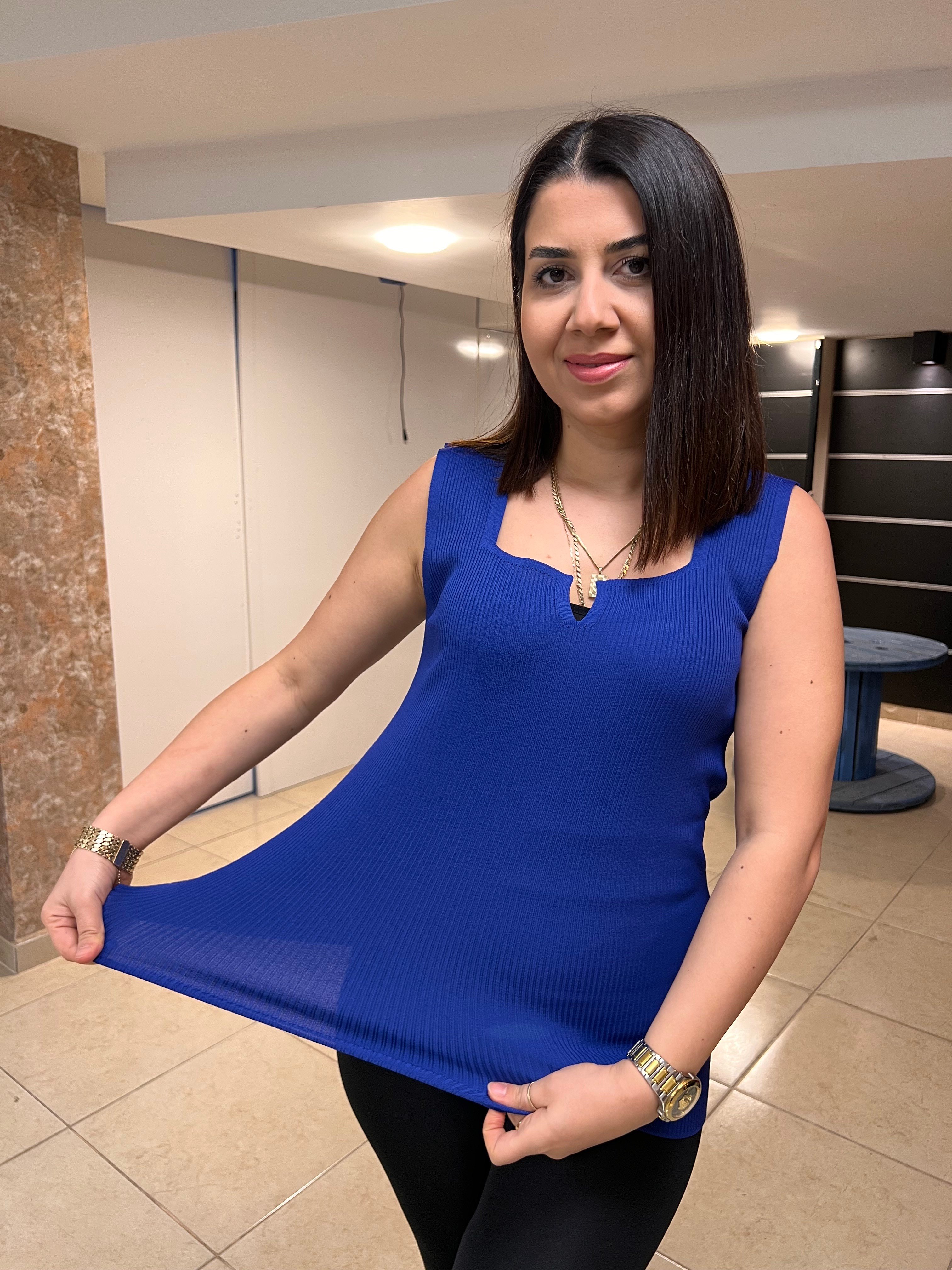 Büyük Beden Fitilli Açma Yaka Bluz Saks